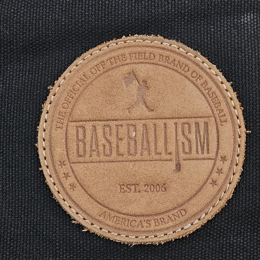 Baseballism Glove Leather Players Backpack Bag Black Brown Leather Sports Bag